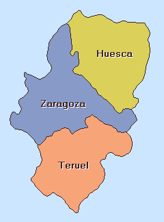 Mapa de Aragón